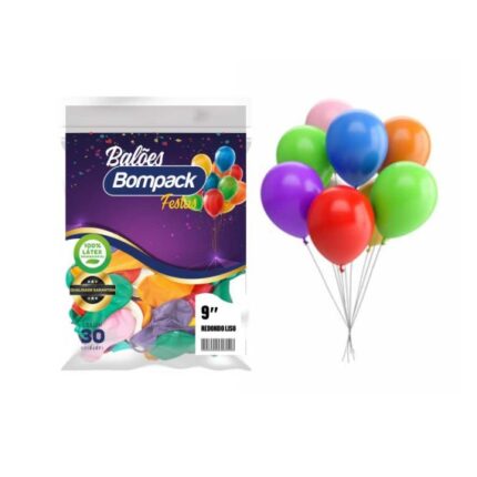 BALAO BOMPACK 9.0 SORTIDO C/30 UN