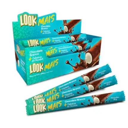 LOOK MAIS CHOCOLATE BRANCO DISP 20 X 20G
