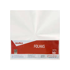 FOLHA P/MACA DO AMOR 25X25 INCOLOR PT C/50 UN