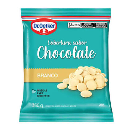 COB. MOEDAS CHOCOLATE BRANCO 350G DR.OETKER